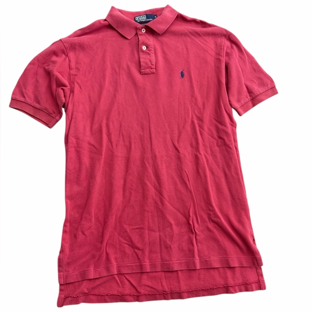 Polo Ralph Lauren Pink Short Sleeve Polo Shirt Men’s Medium Cotton